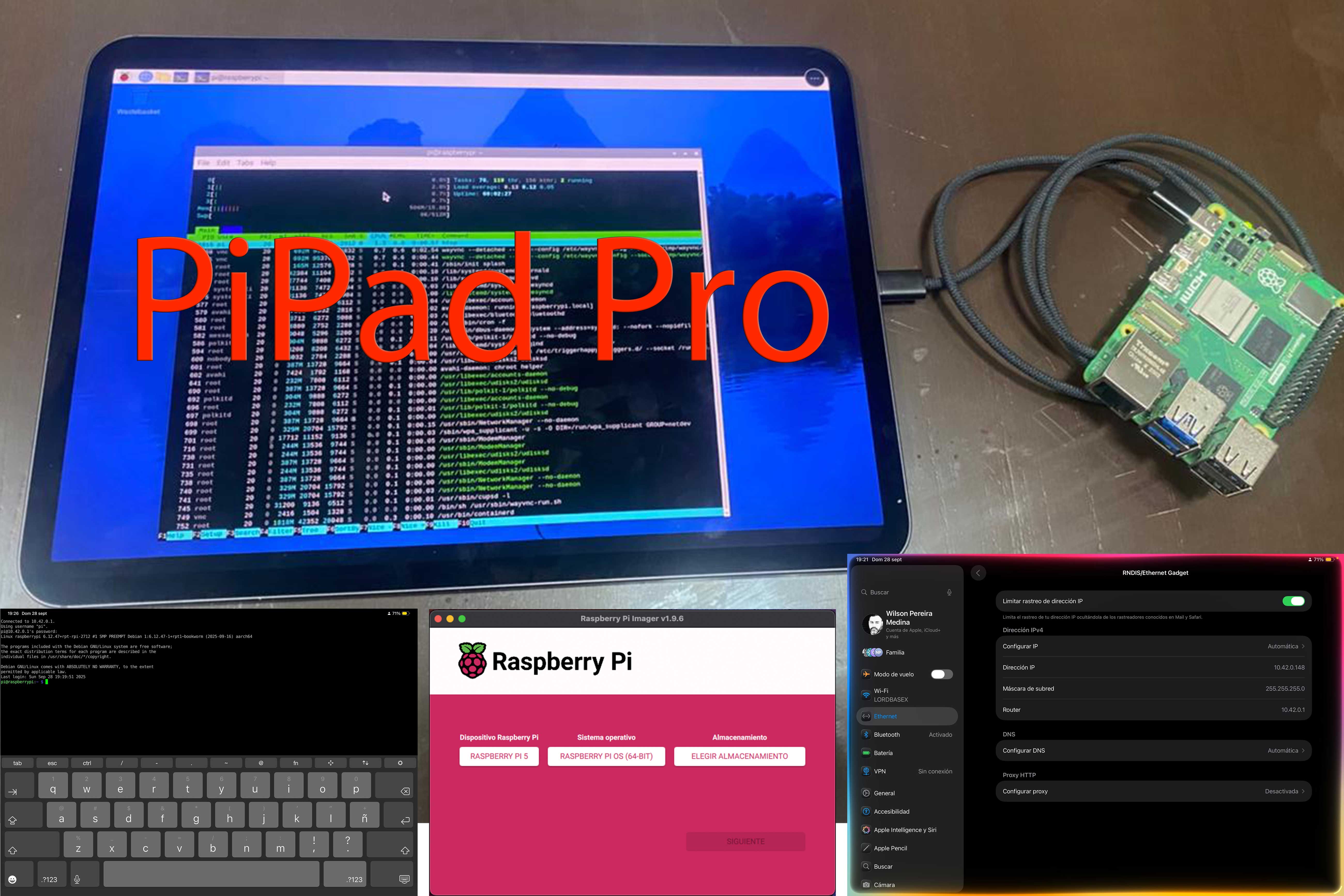 Tu iPad, la consola ideal para Raspberry Pi 5